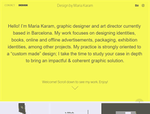 Tablet Screenshot of mariakaram.com